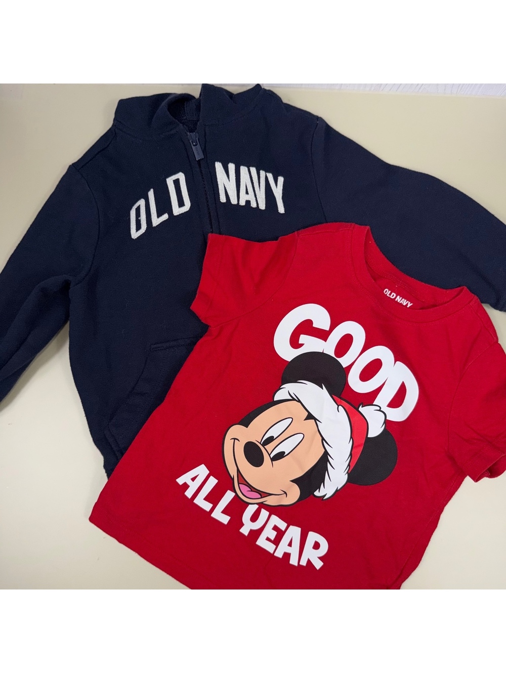 Old Navy Boys 3T Mickey Mouse Shirt Hoodie Lot